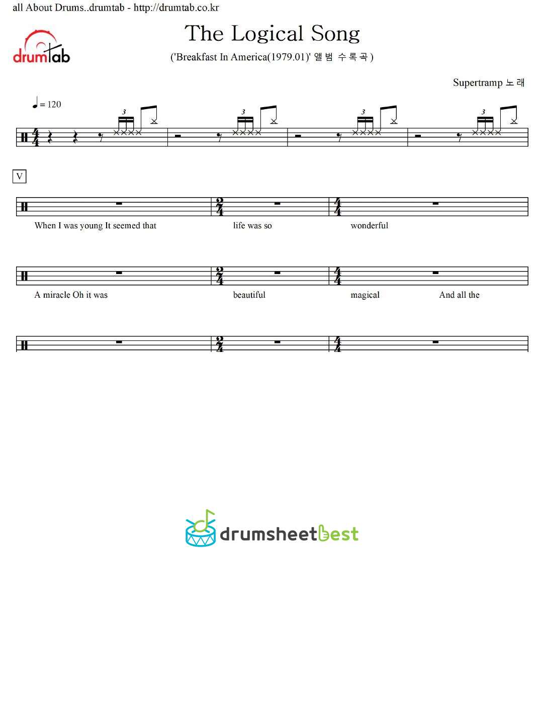 The Logical Song preview page 1