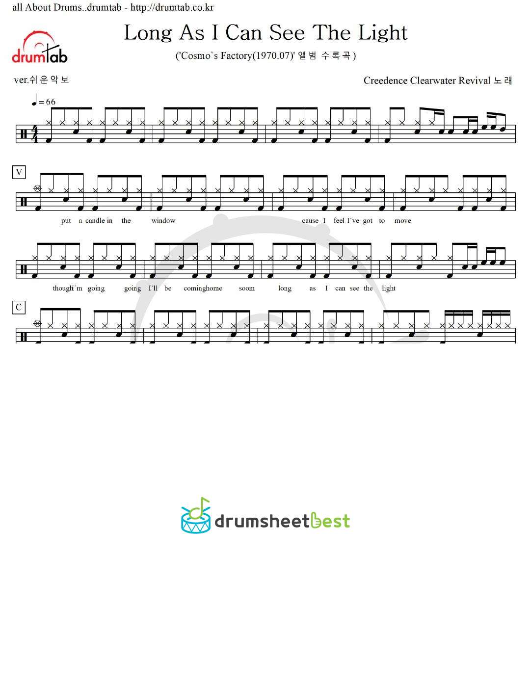 Long As I Can See The Light preview page 1