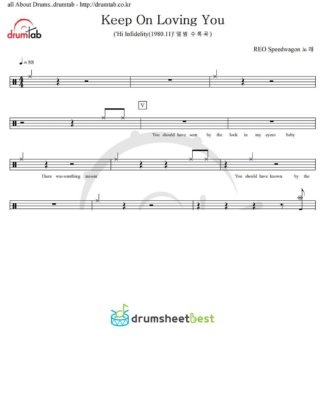 Keep On Loving You preview page 1