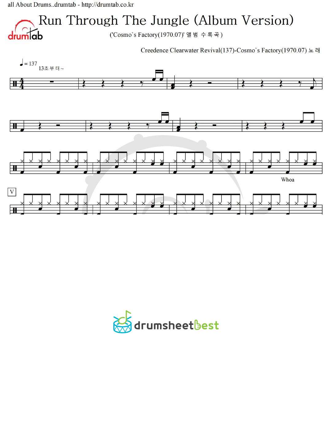 Run Through The Jungle (Album Version) preview page 1