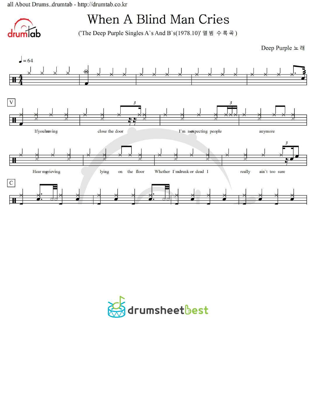 When A Blind Man Cries preview page 1