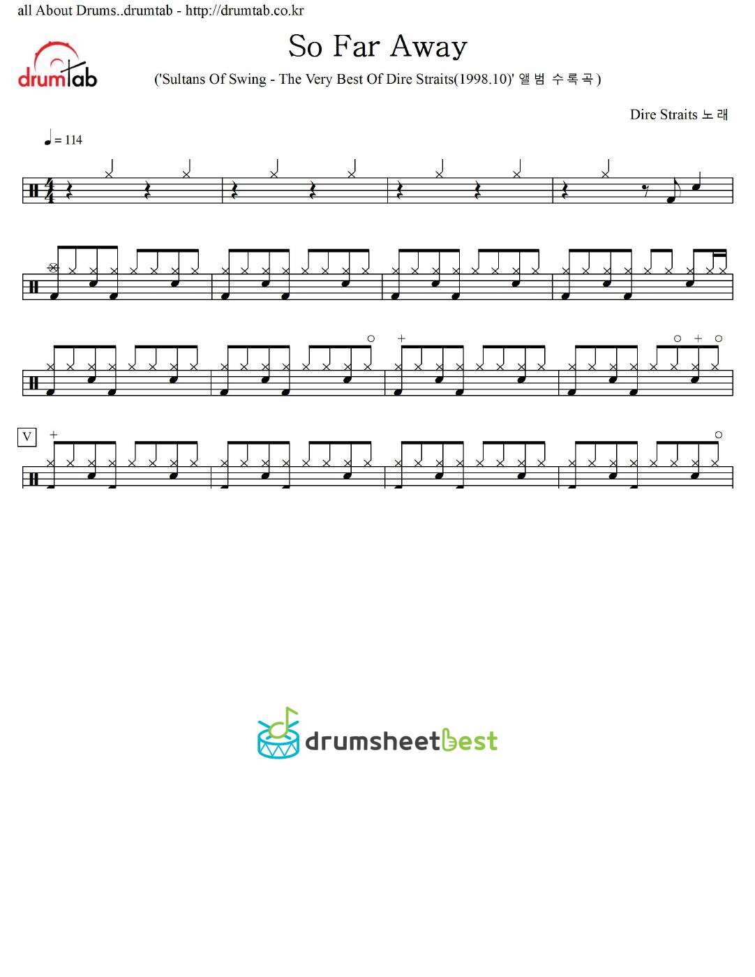 So Far Away preview page 1