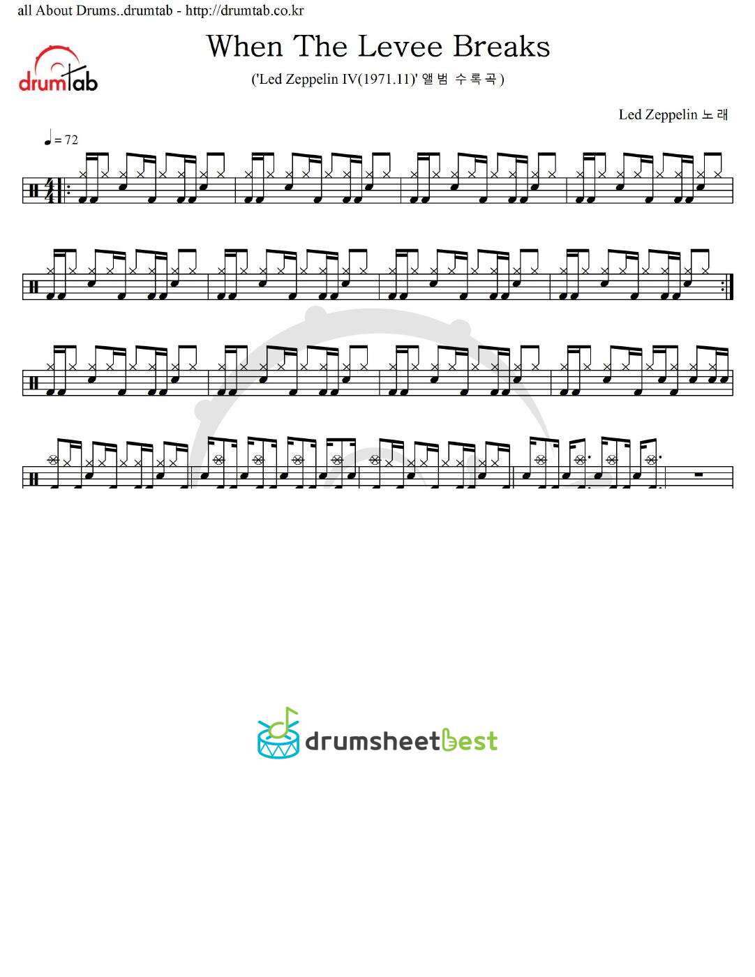 When The Levee Breaks preview page 1