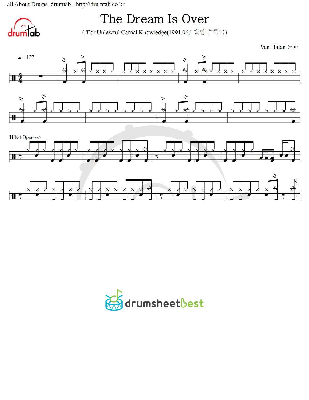 The Dream Is Over preview page 1