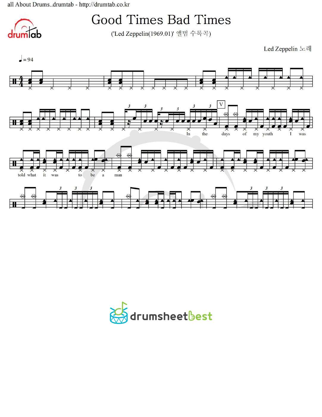 Good Times Bad Times preview page 1