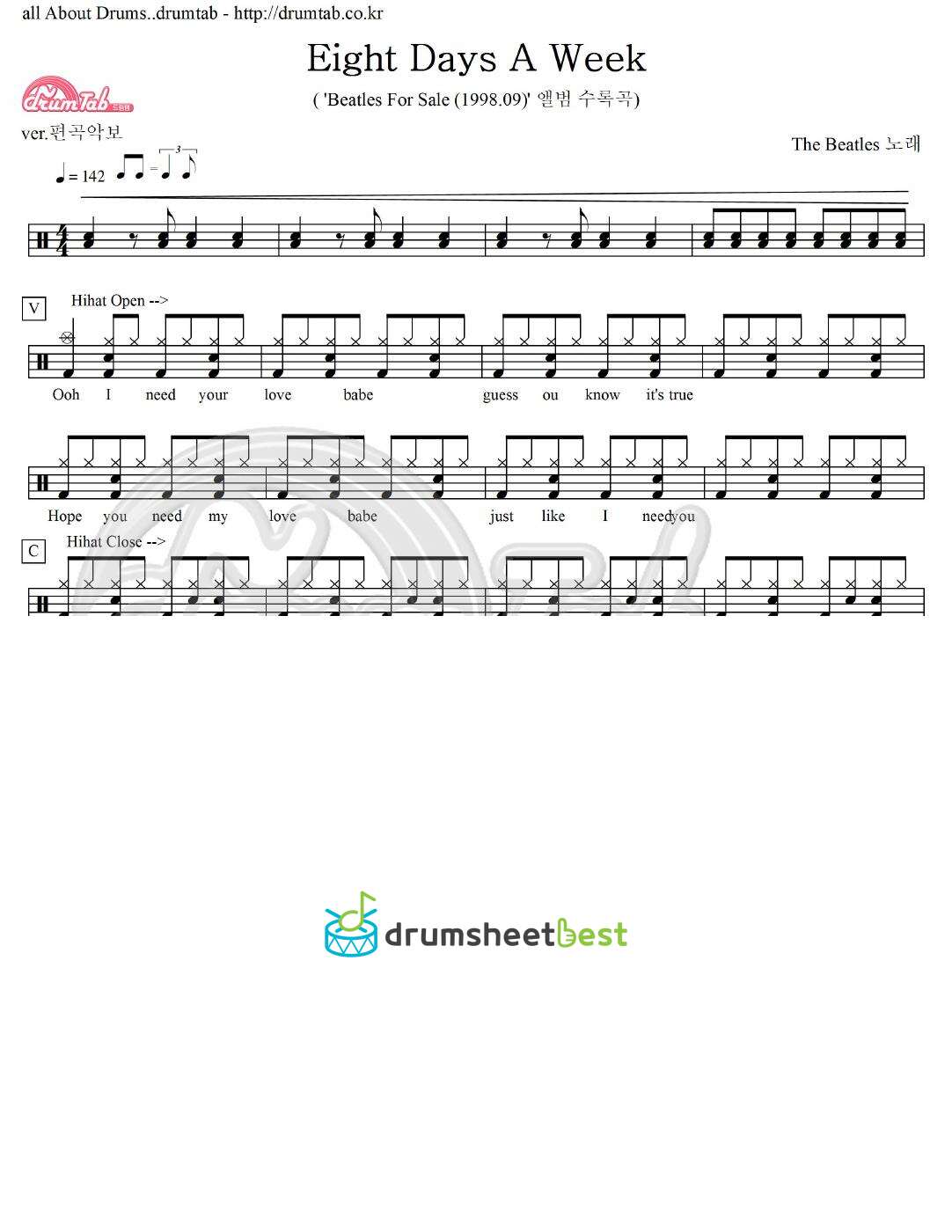 Eight Days A Week preview page 1