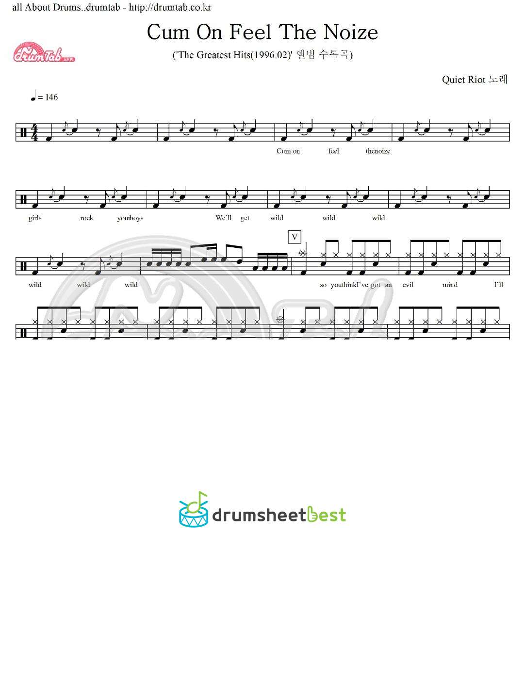 Cum On Feel The Noize preview page 1