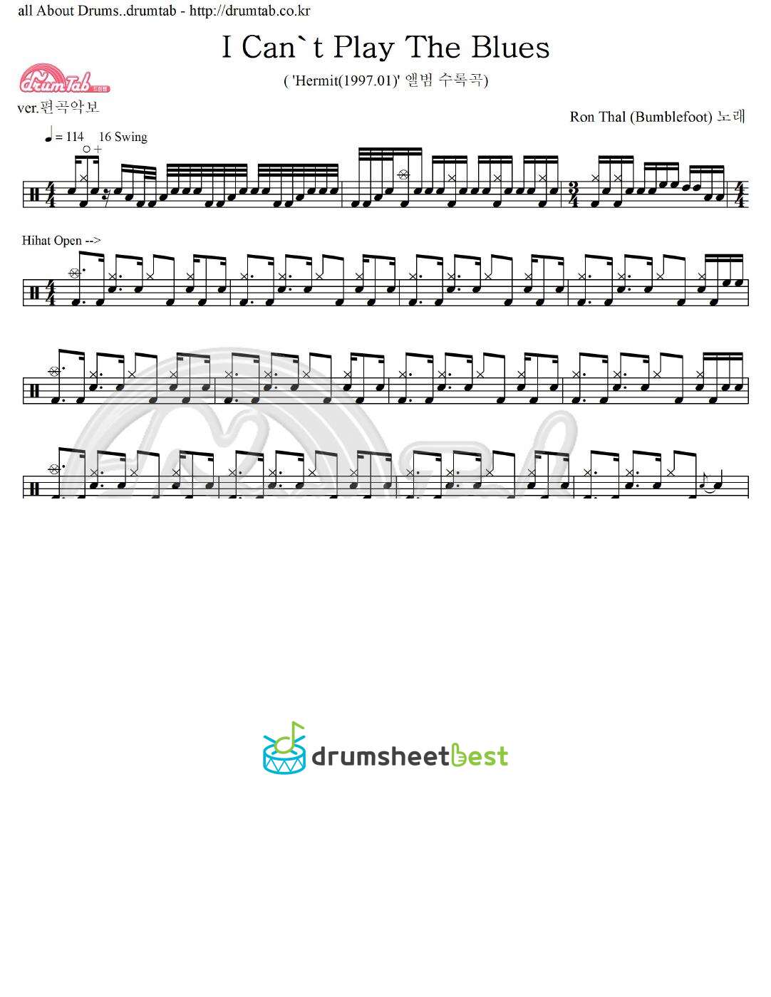 I Can't Play The Blues preview page 1