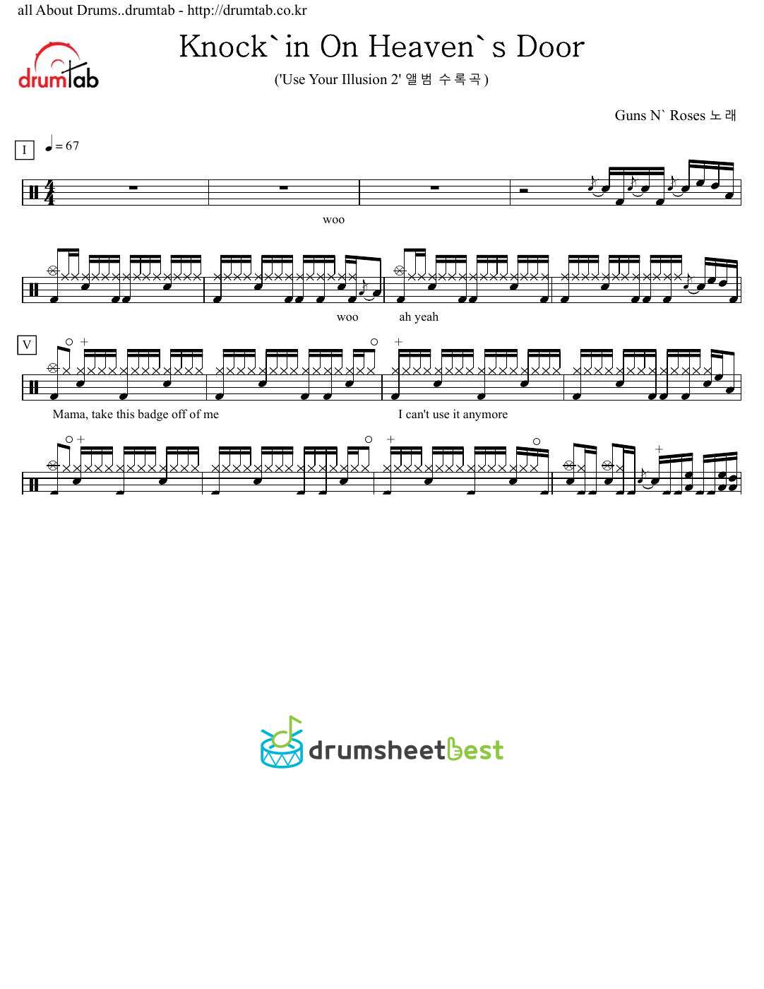 Knockin' On Heaven's Door preview page 1