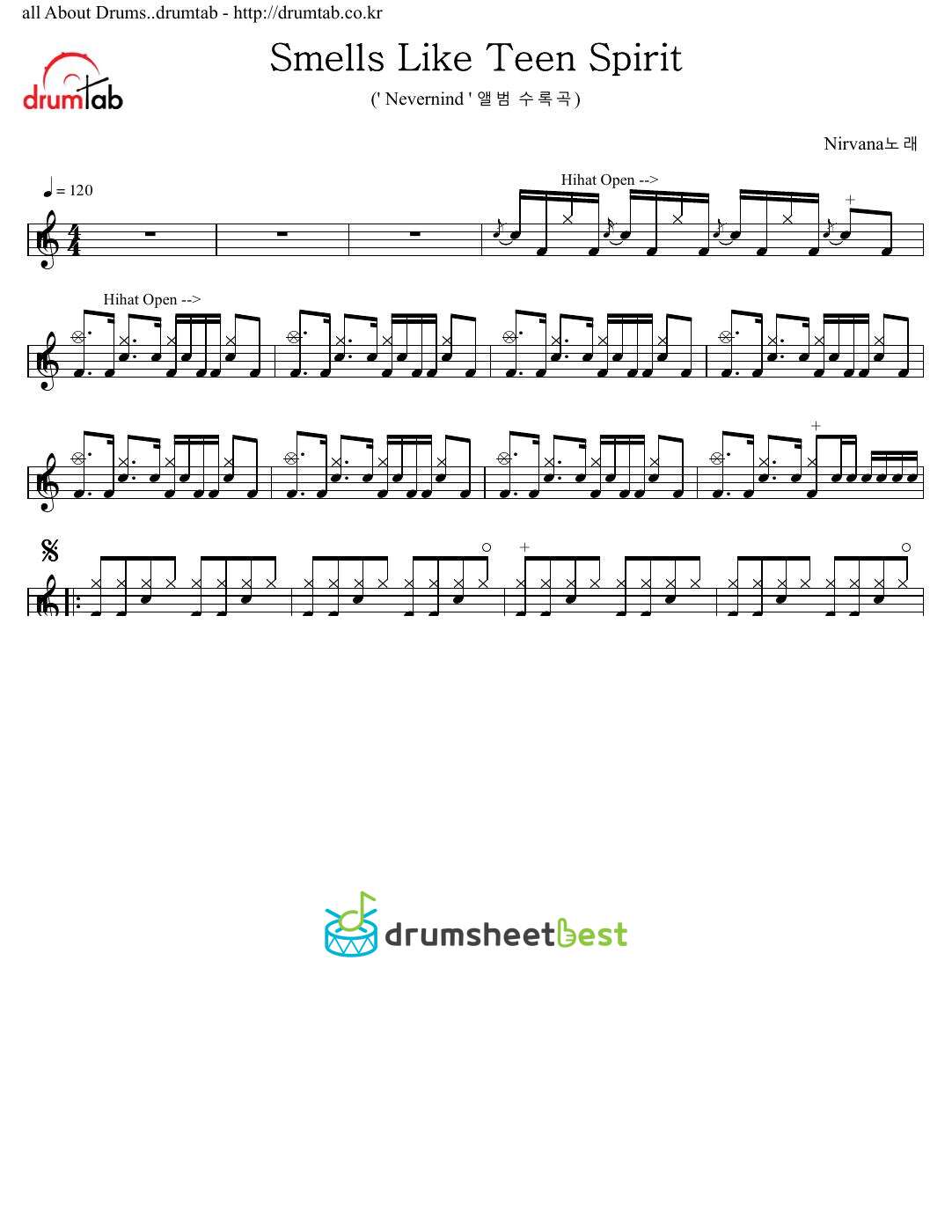 Smells Like Teen Spirit preview page 1