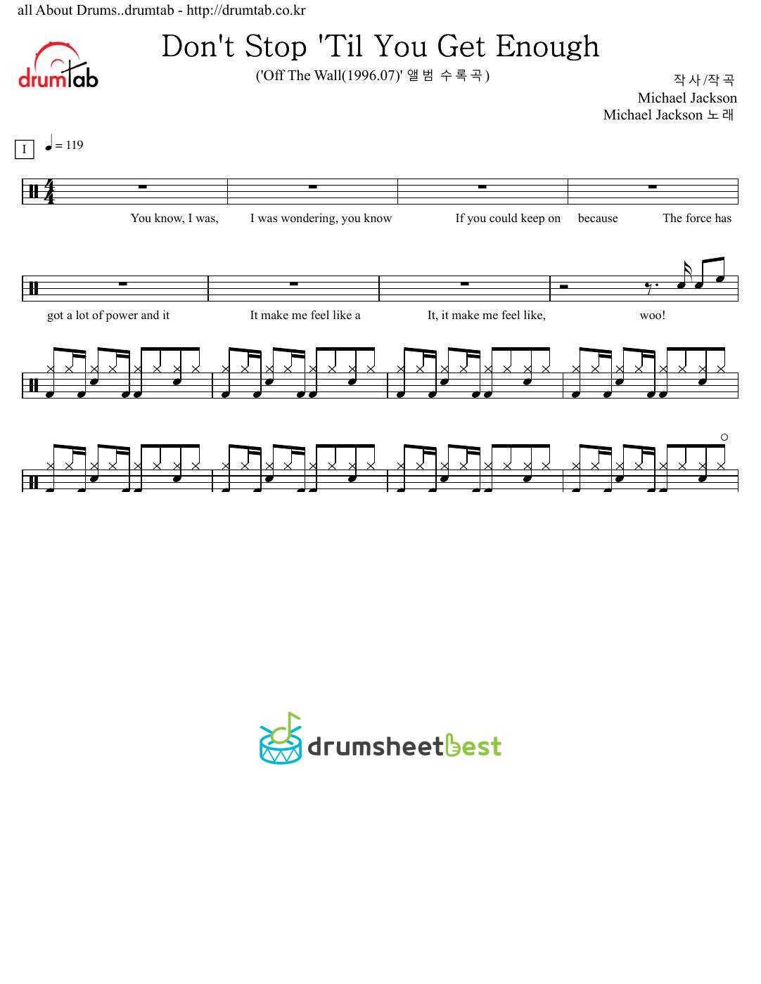 Don't Stop 'Til You Get Enough preview page 1