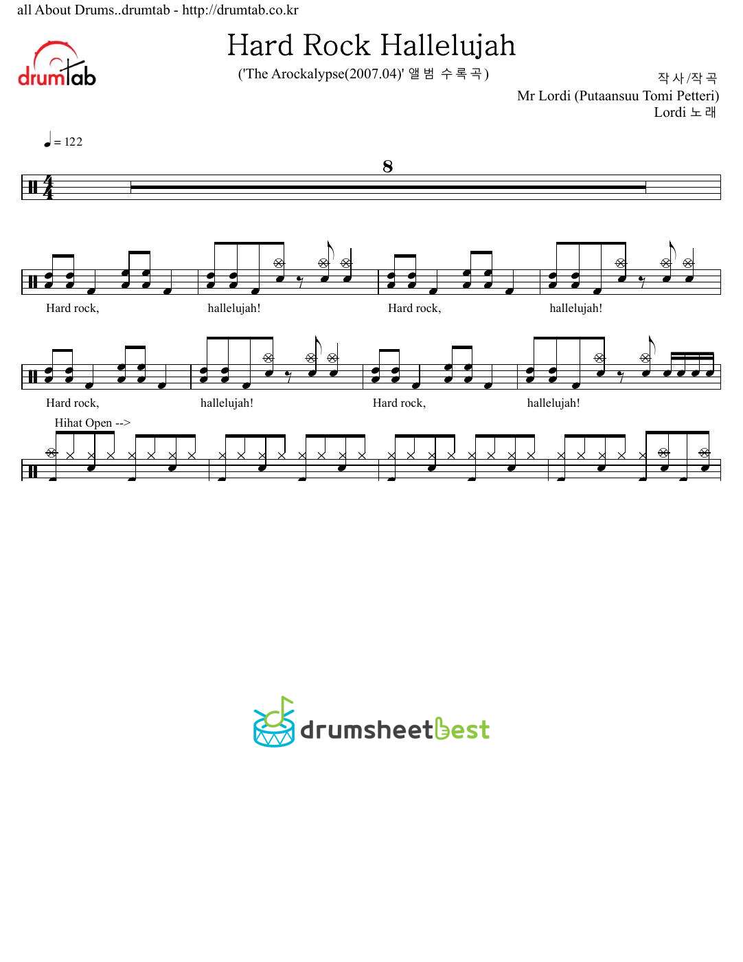 Hard Rock Hallelujah preview page 1