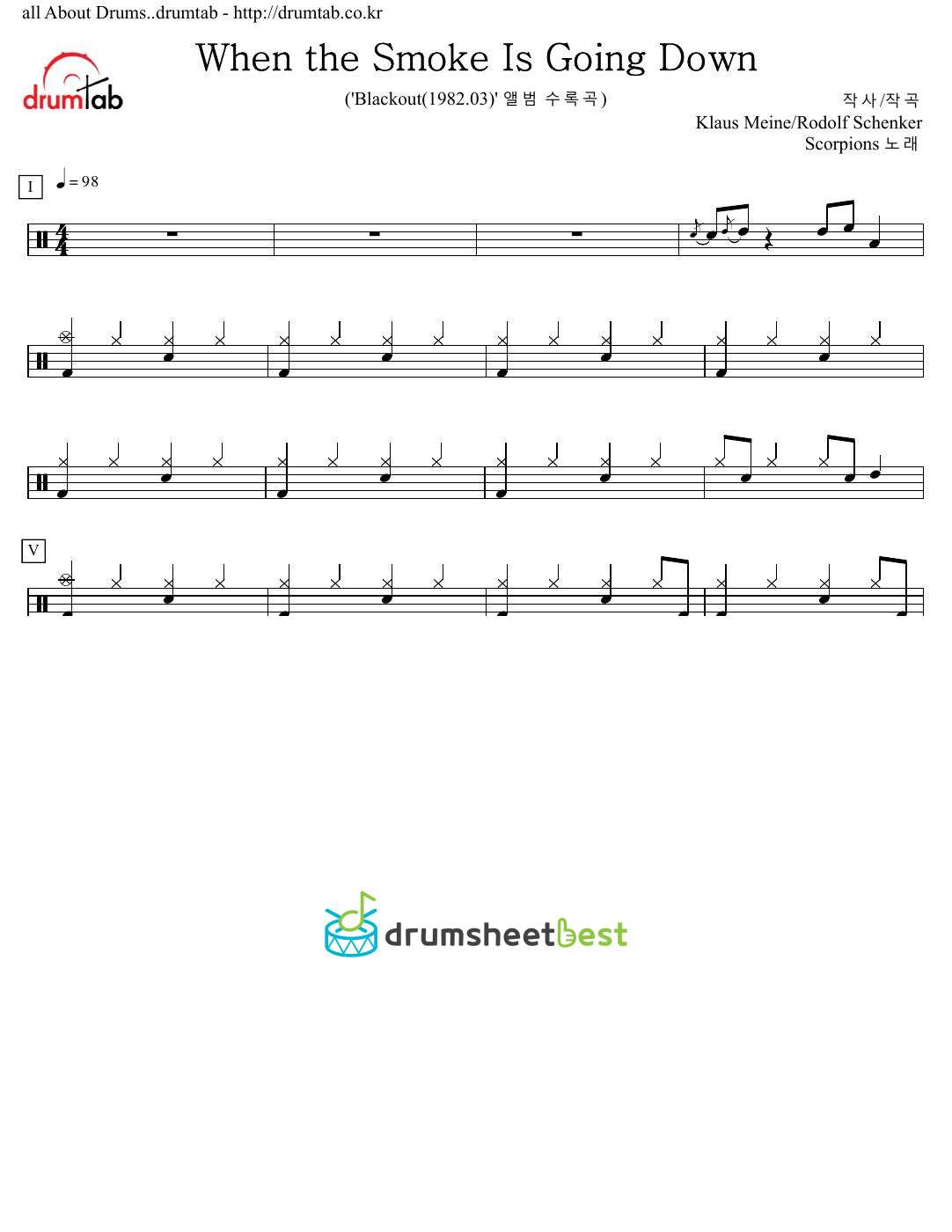 When the Smoke Is Going Down preview page 1