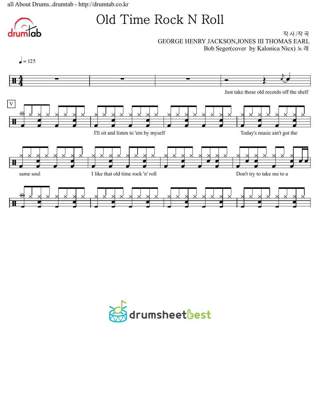 Old Time Rock & Roll preview page 1