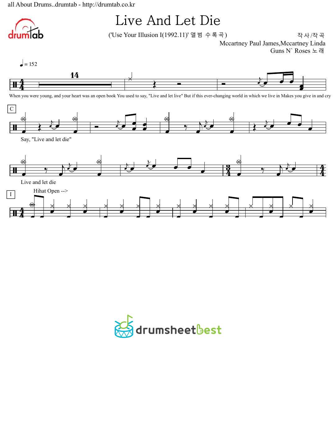 Live And Let Die preview page 1