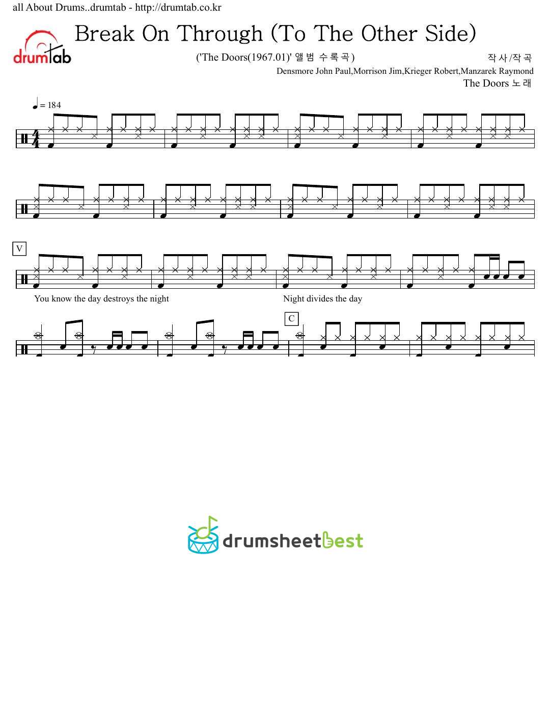 Break On Through (To The Other Side) preview page 1