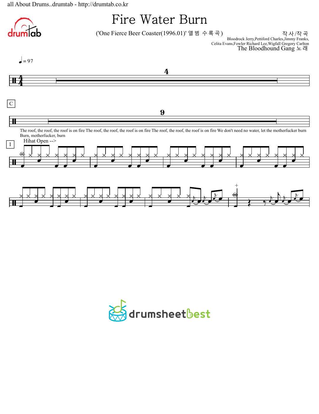 Fire Water Burn preview page 1