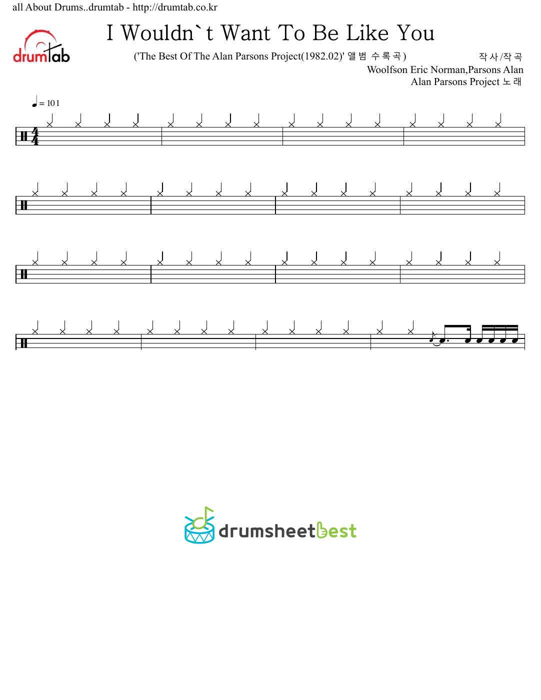 I Wouldn't Want To Be Like You preview page 1