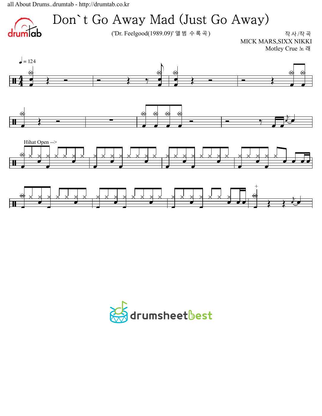 Don't Go Away Mad (Just Go Away) preview page 1