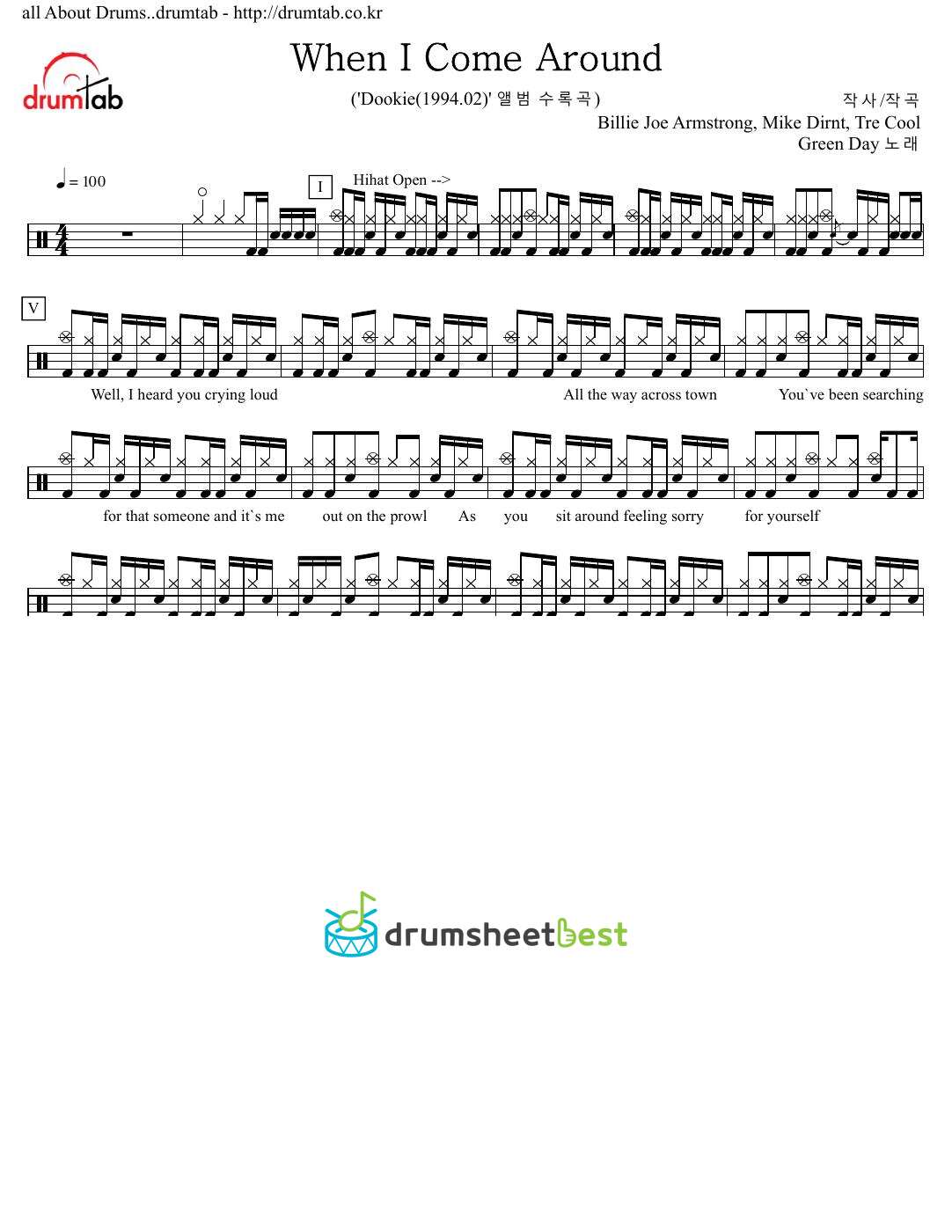 When I Come Around preview page 1