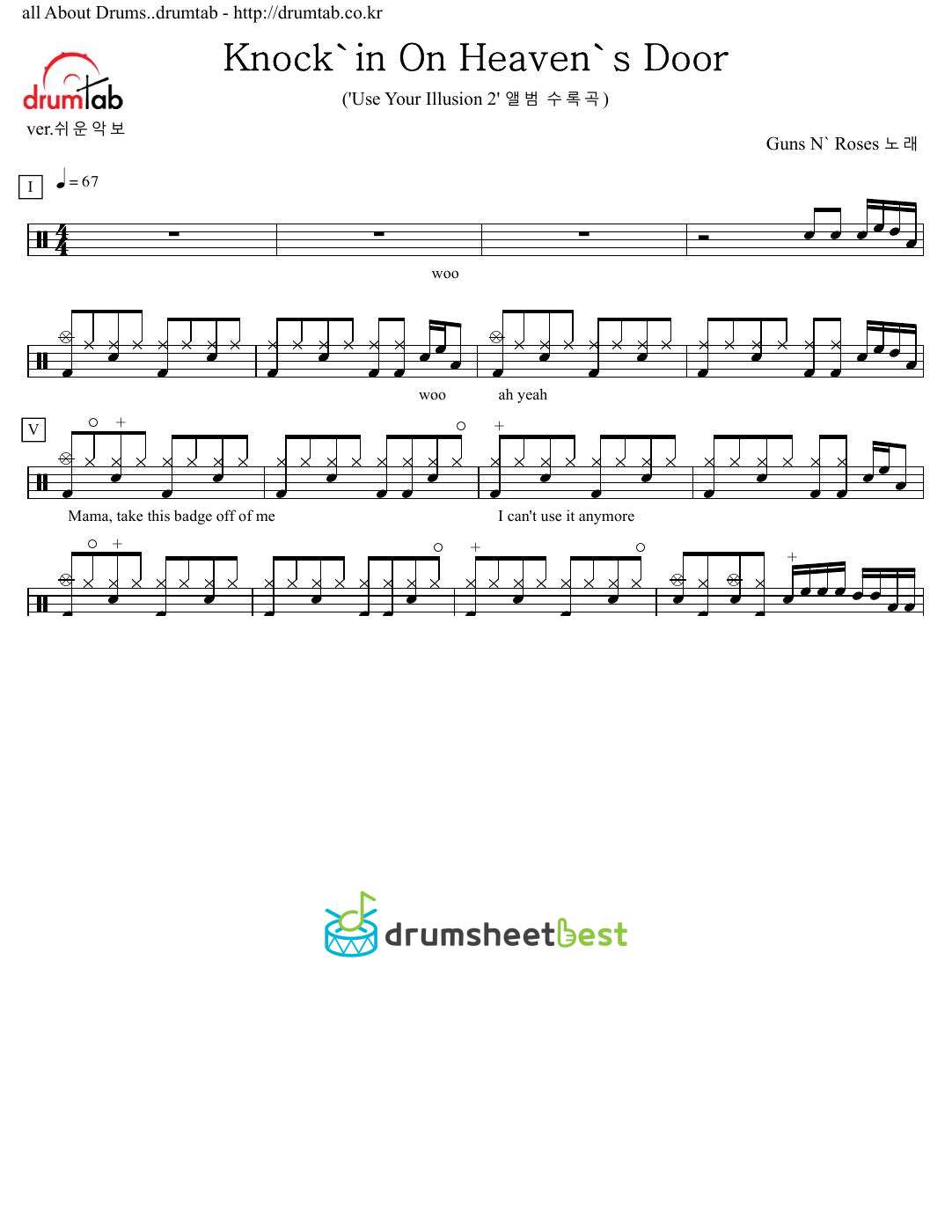 Knockin' On Heaven's Door preview page 1