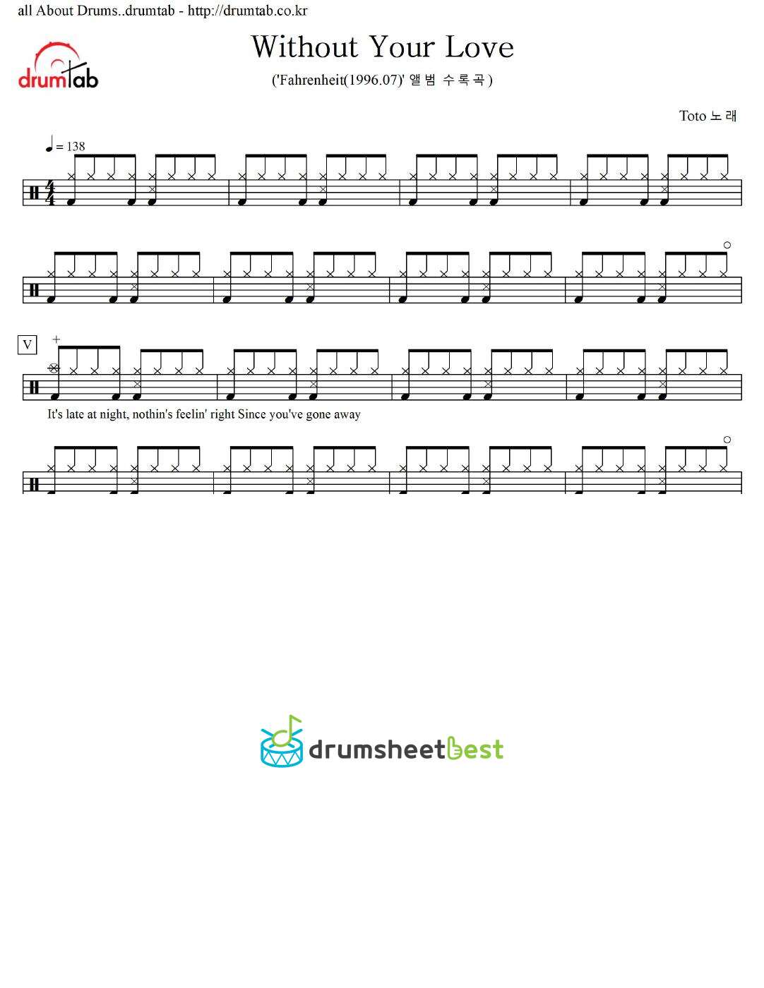 Without Your Love preview page 1