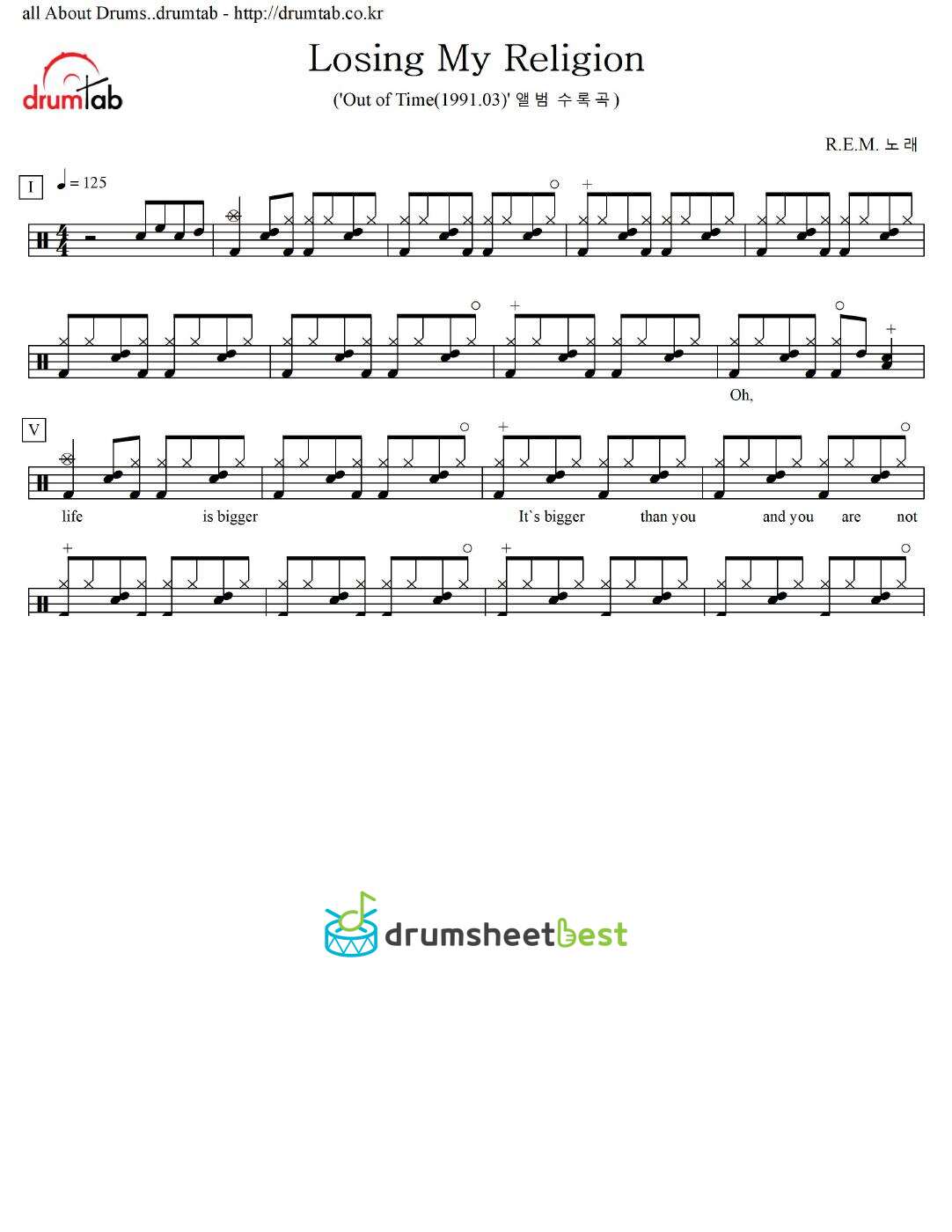 Losing My Religion preview page 1