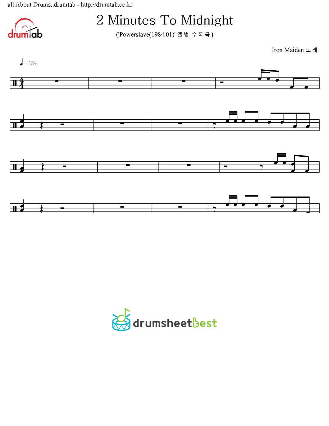 2 Minutes To Midnight preview page 1