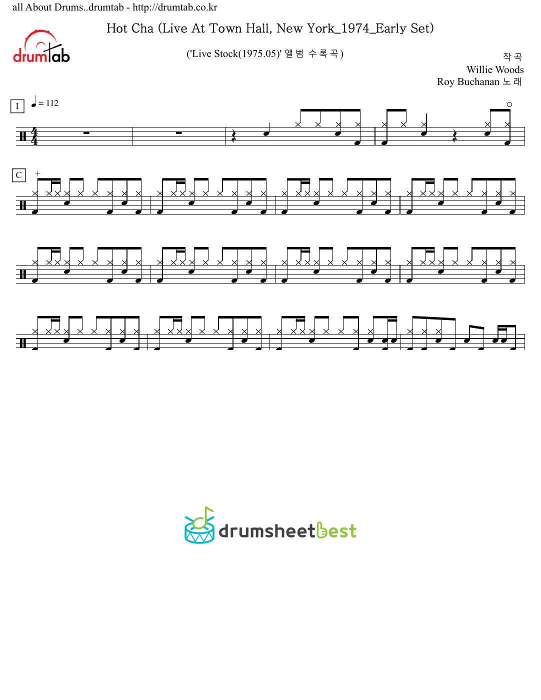 Hot Cha (Live At Town Hall, New York_1974_Early Set) preview page 1