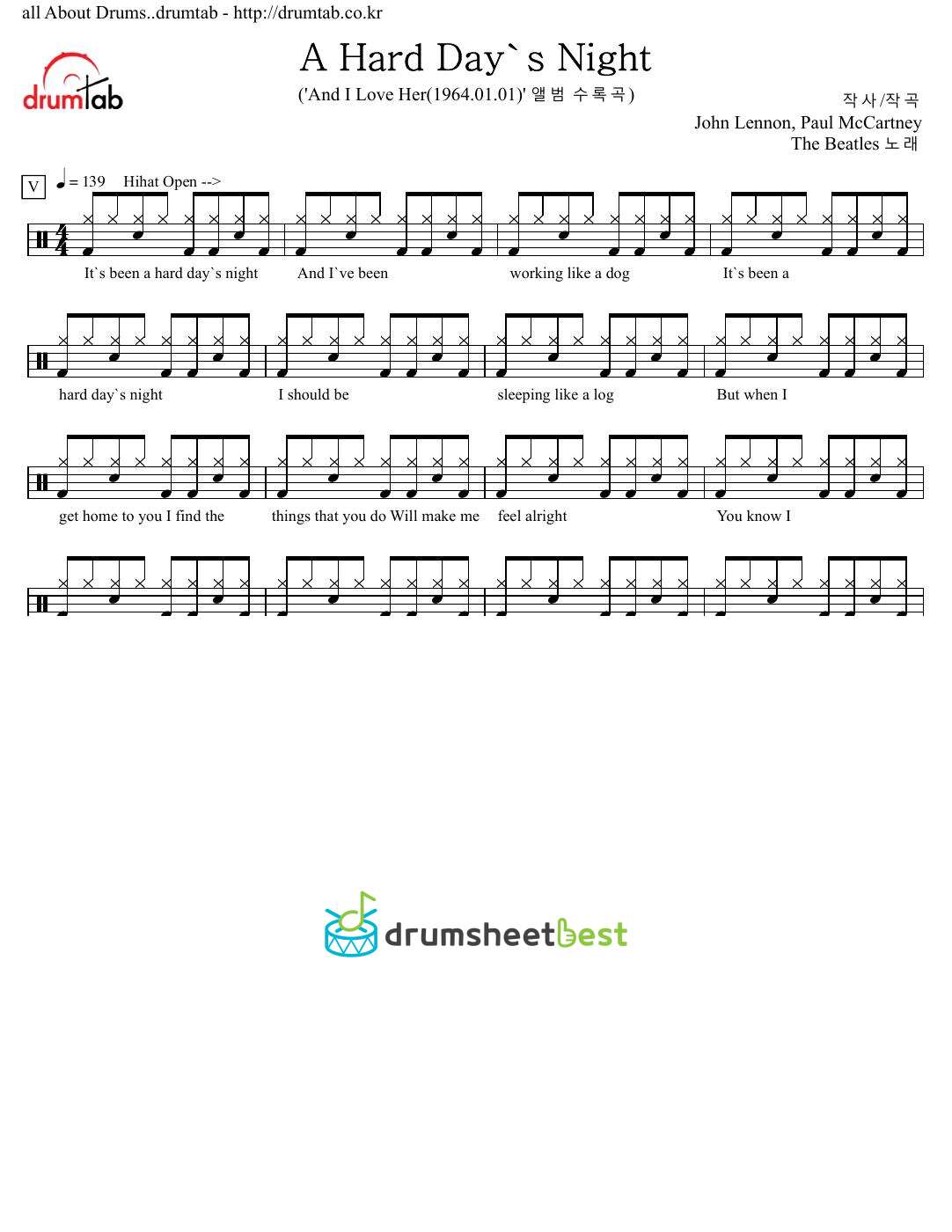 A Hard Day's Night preview page 1