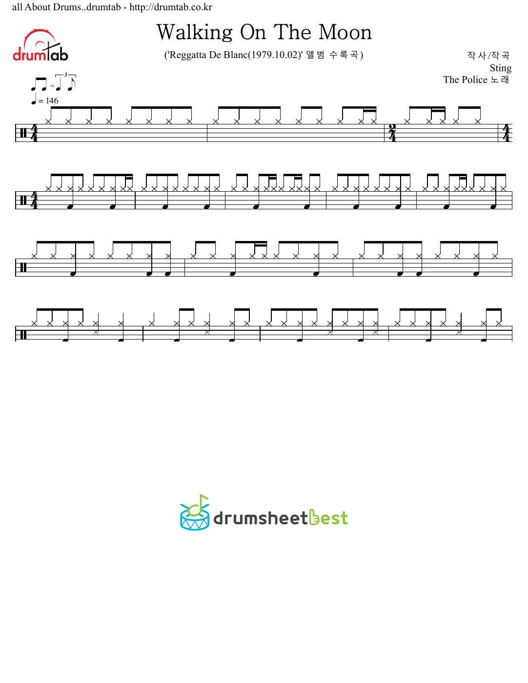 Walking On The Moon preview page 1