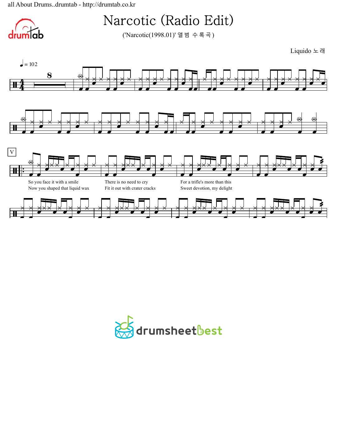 Narcotic (Radio Edit) preview page 1