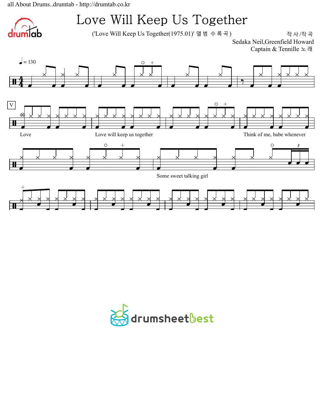 Love Will Keep Us Together preview page 1