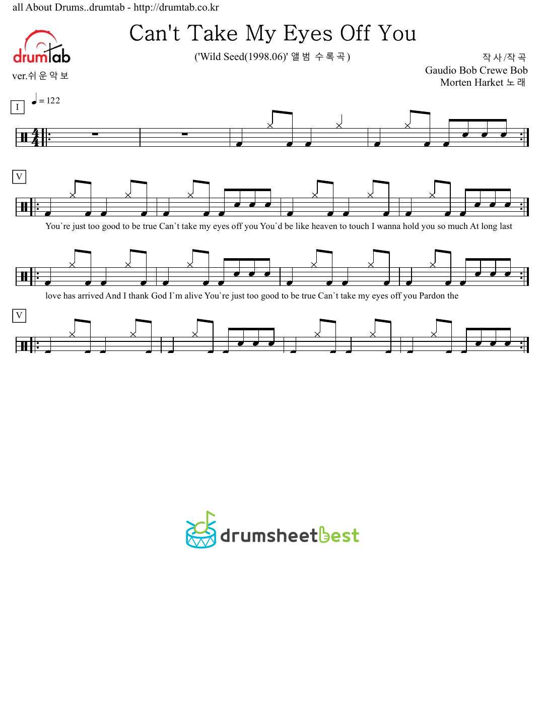 Can't Take My Eyes Off You preview page 1