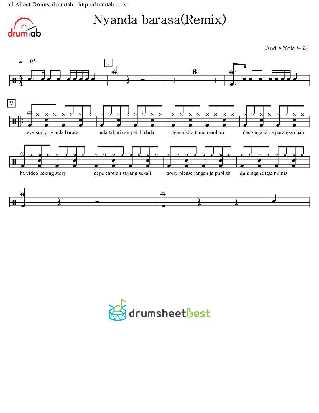 Nyanda barasa(Remix) preview page 1