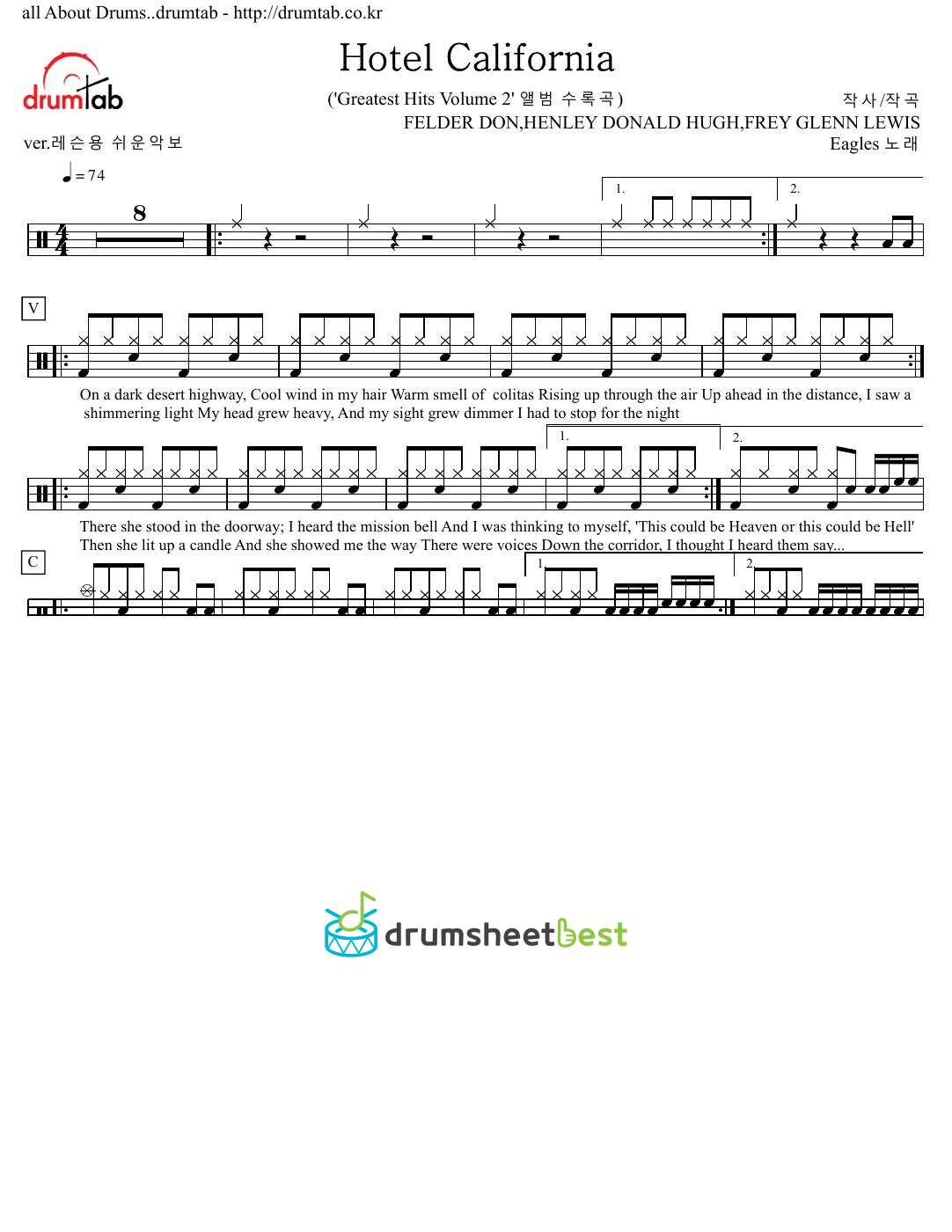 Hotel California preview page 1