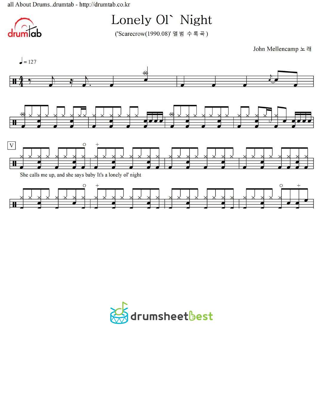 Lonely Ol' Night preview page 1