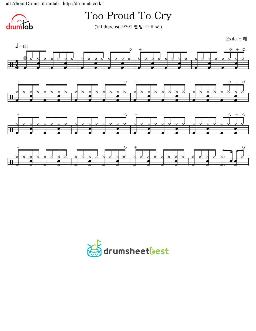 Too Proud To Cry preview page 1