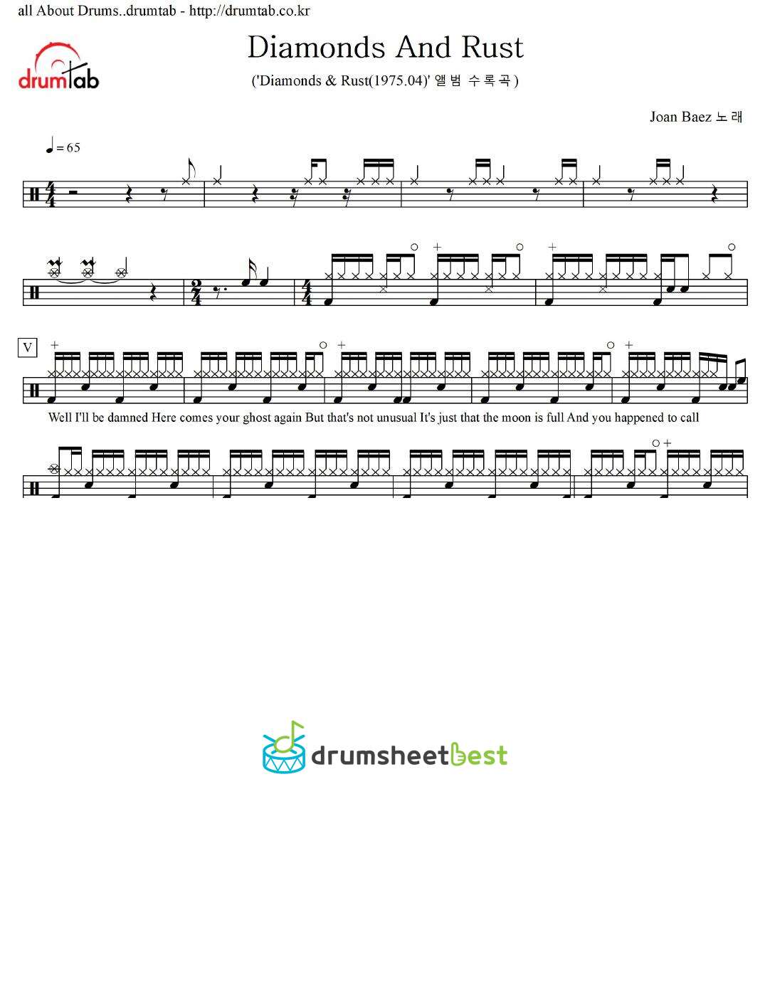 Diamonds And Rust preview page 1