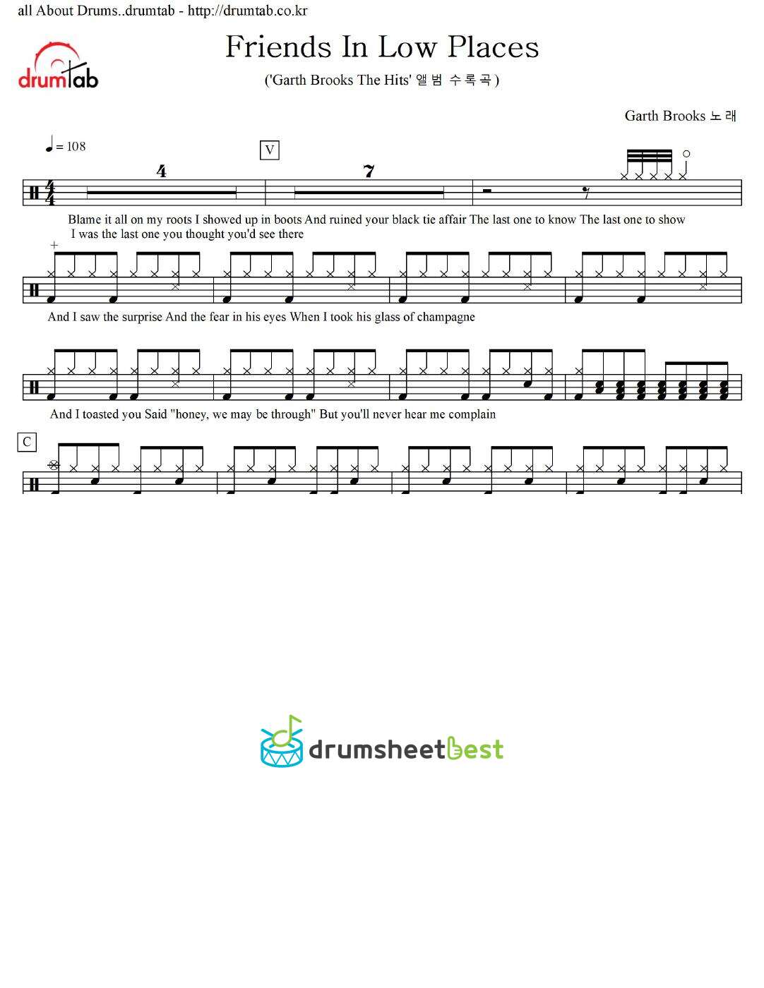 Friends In Low Places preview page 1