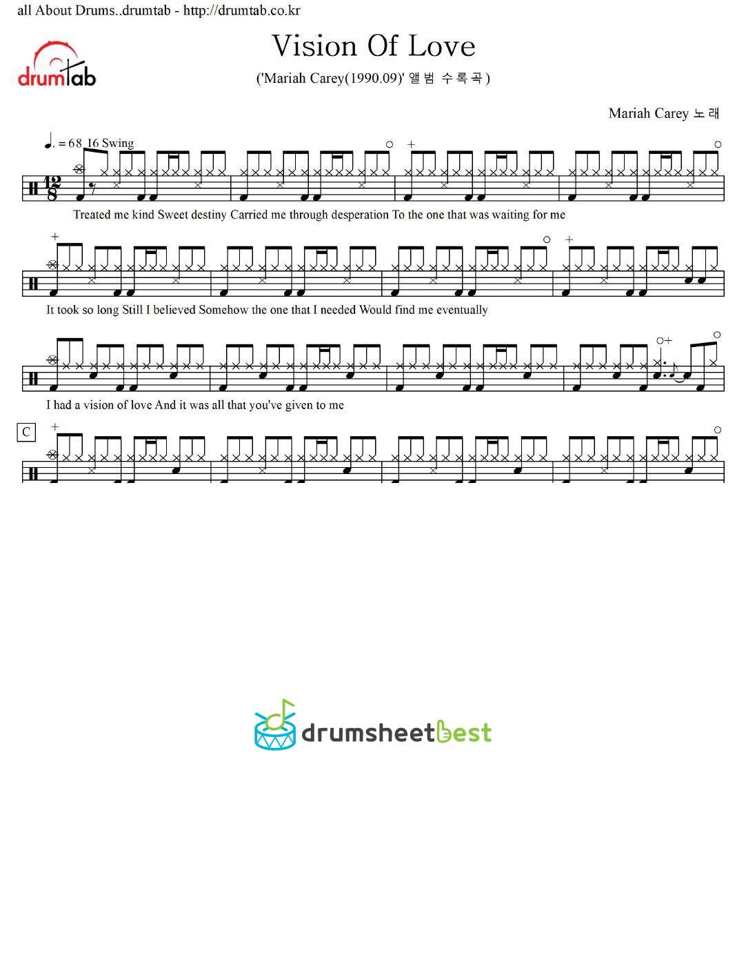 Vision Of Love preview page 1