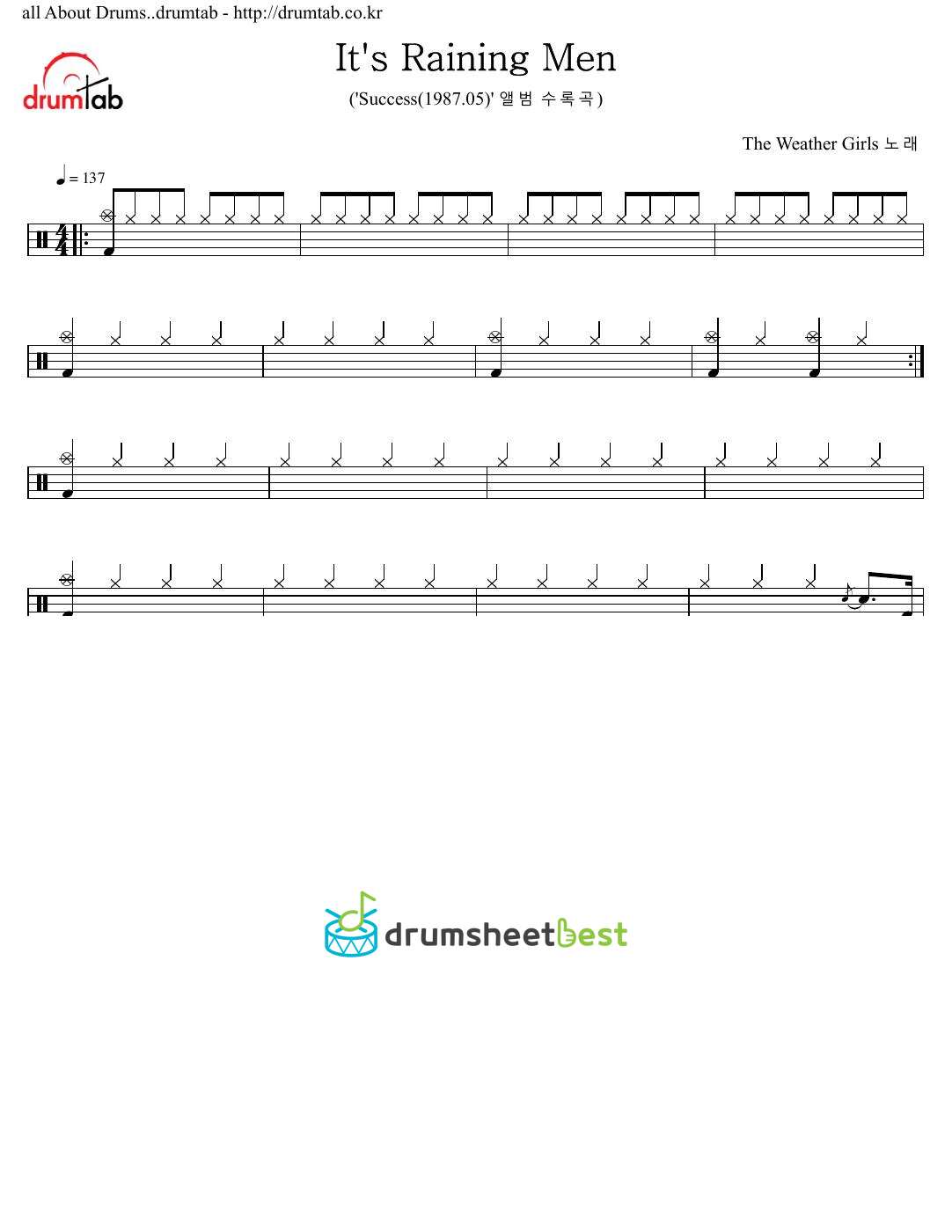 It's Raining Men preview page 1