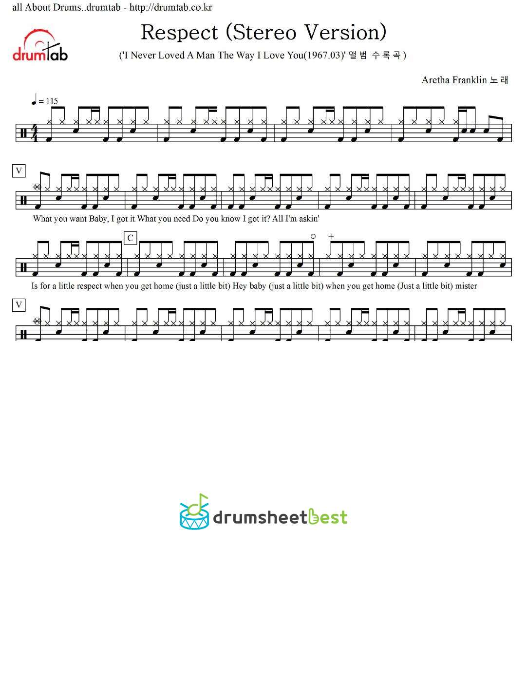 Respect (Stereo Version) preview page 1