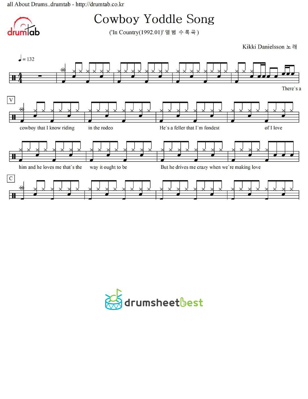 Cowboy Yoddle Song preview page 1