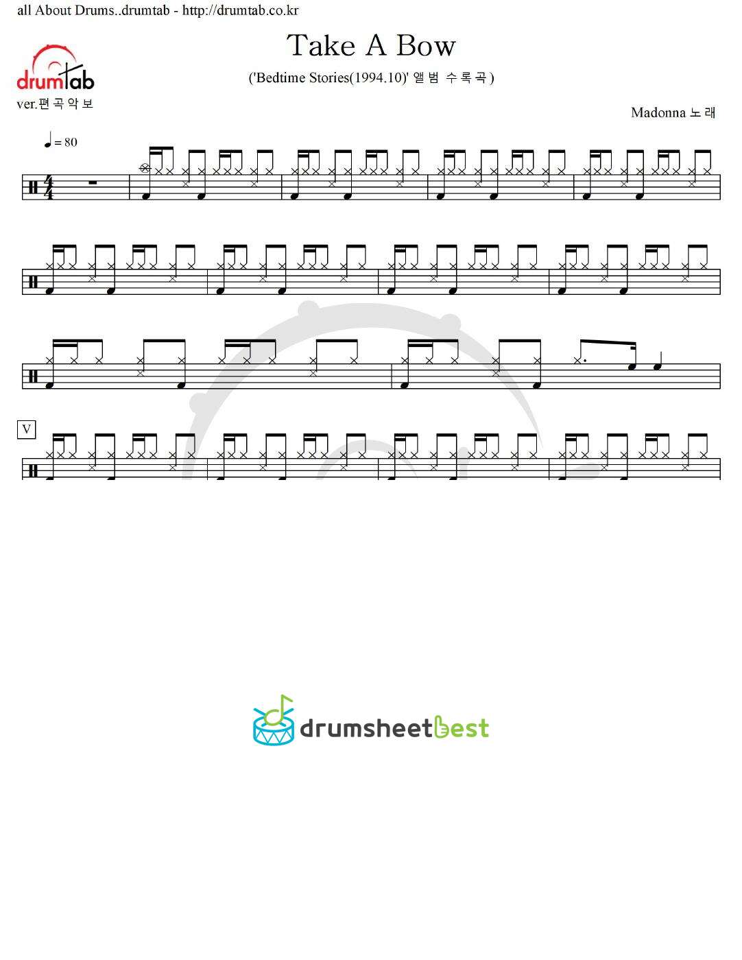 Take A Bow preview page 1