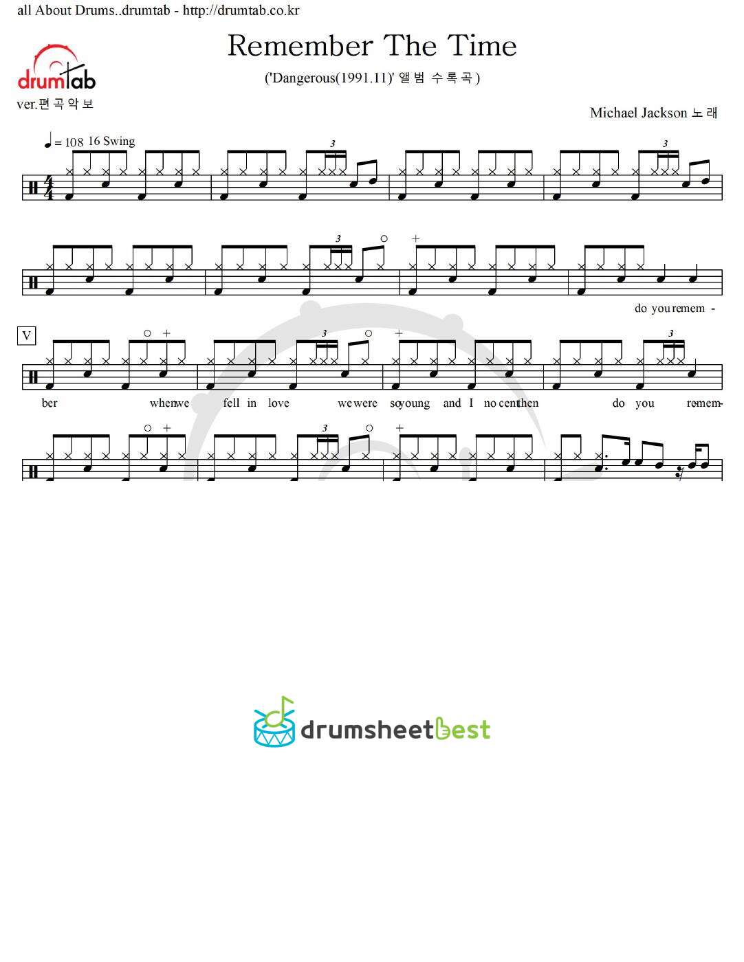 Remember The Time preview page 1