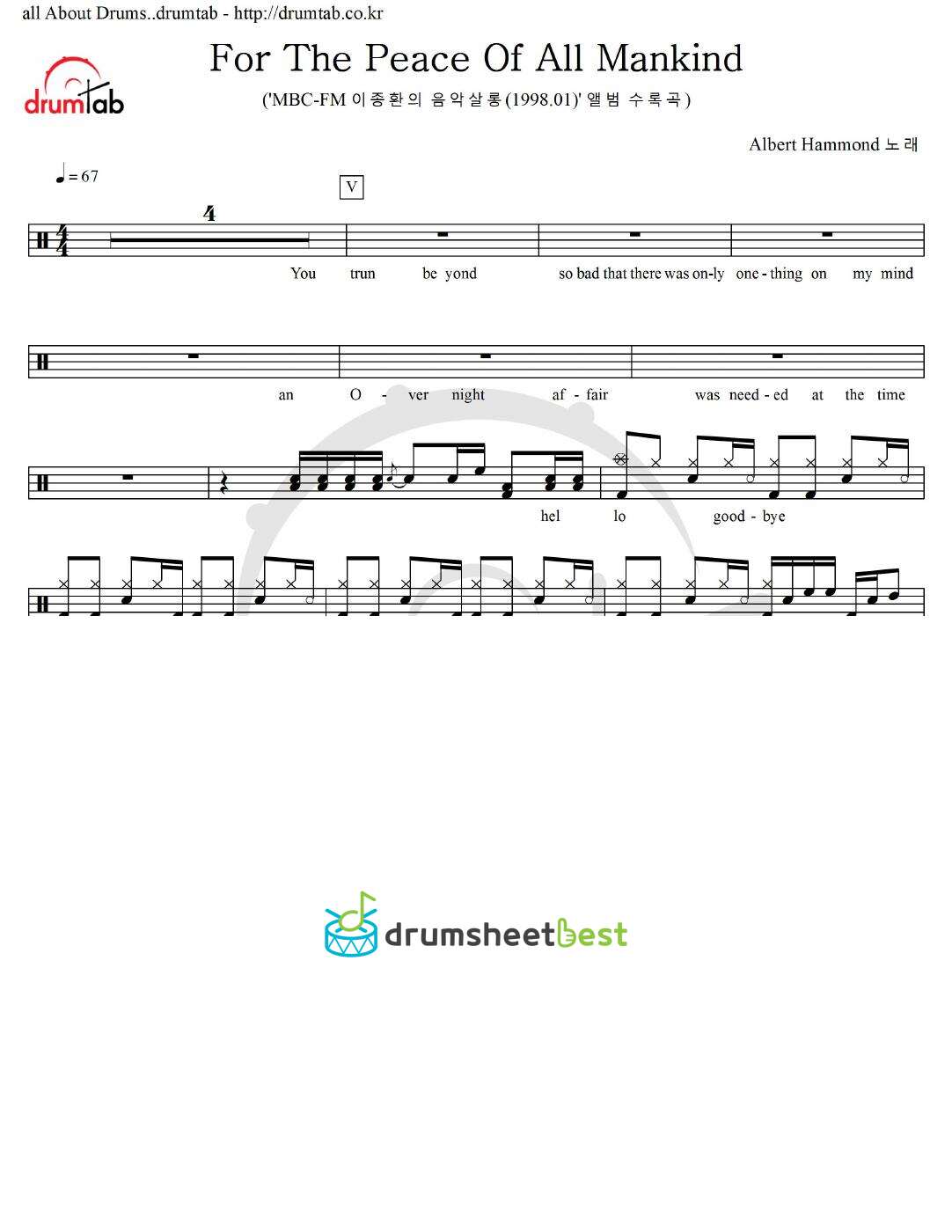 For The Peace Of All Mankind preview page 1