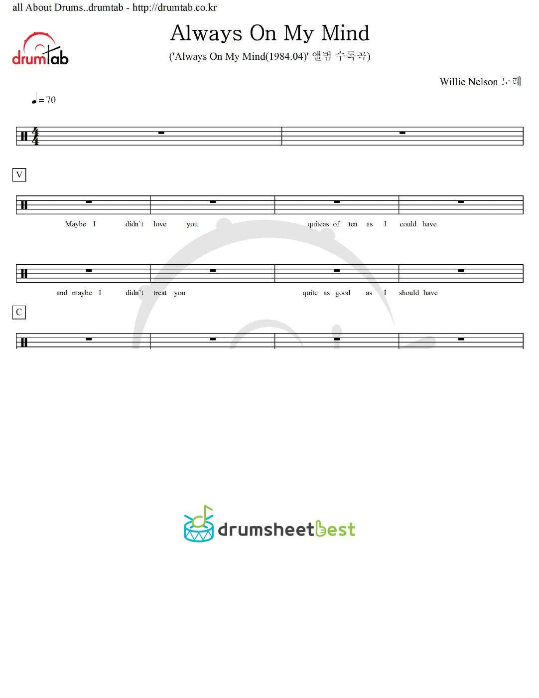 Always On My Mind preview page 1