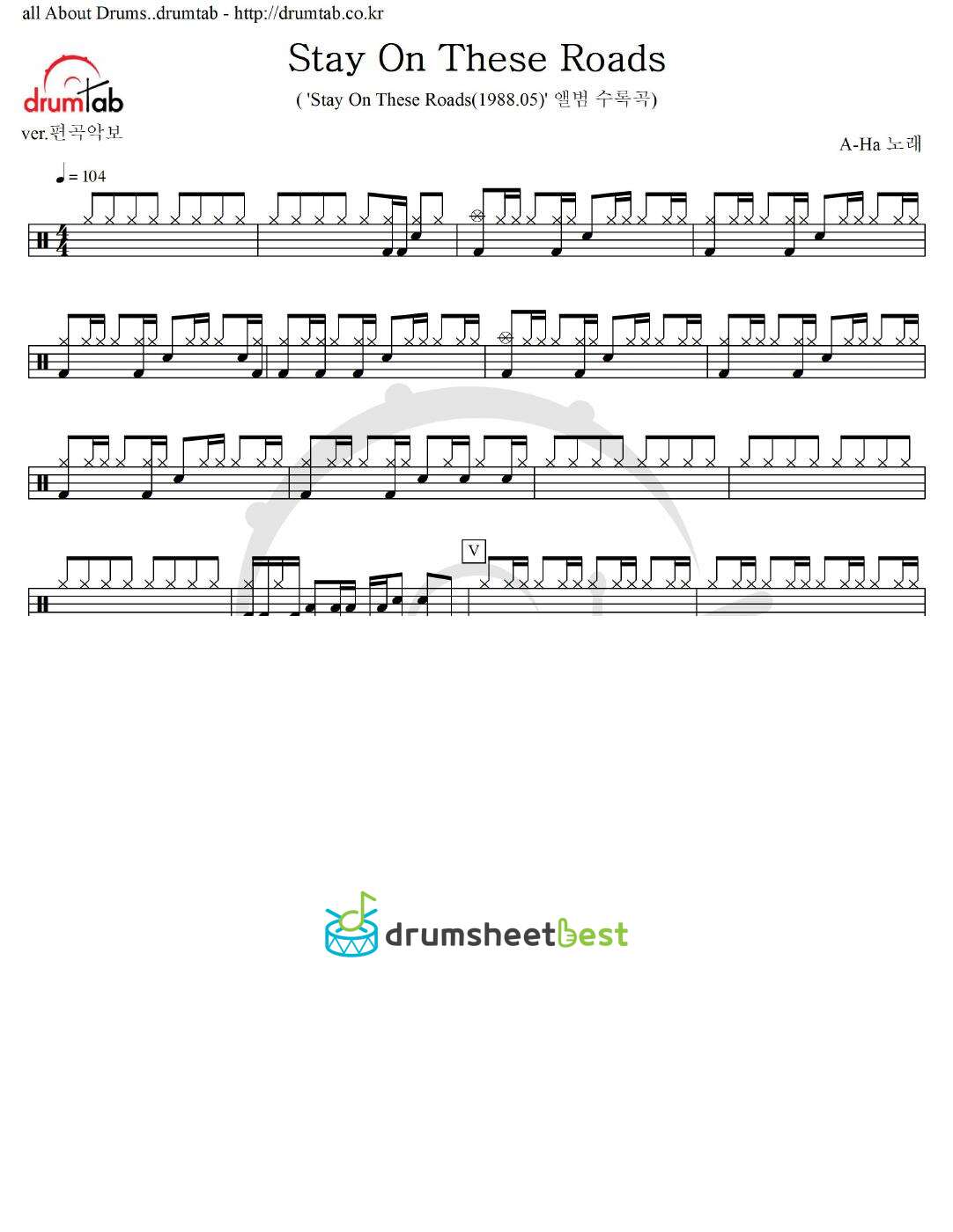 Stay On These Roads preview page 1