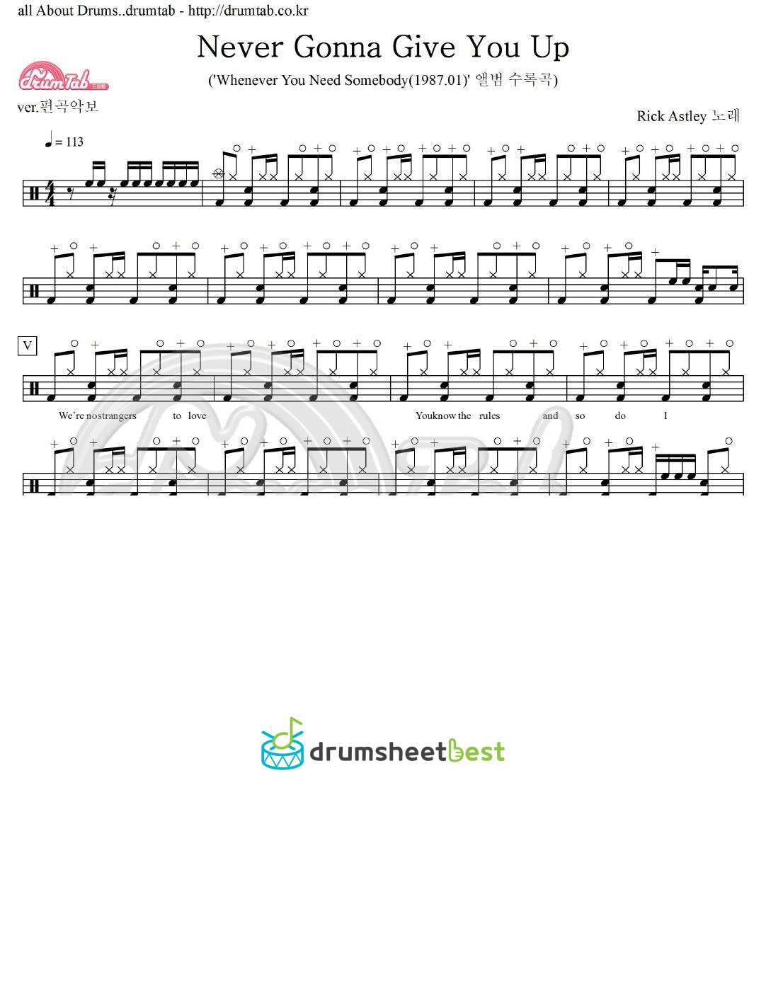 Never Gonna Give You Up preview page 1